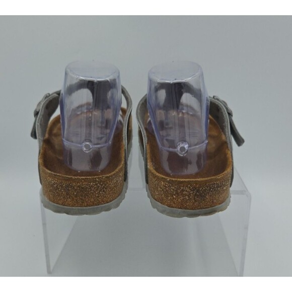 Birkenstock Gizeh Women EU 42 US SZ 11-11.5 Flip Flop Sandals Silver Thong Shoes - Picture 7 of 9